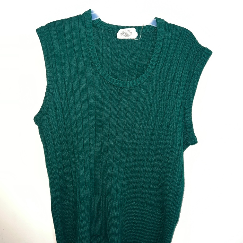 Vintage Green Sweater Vest